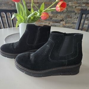 Clarks Black Wedge Shoes